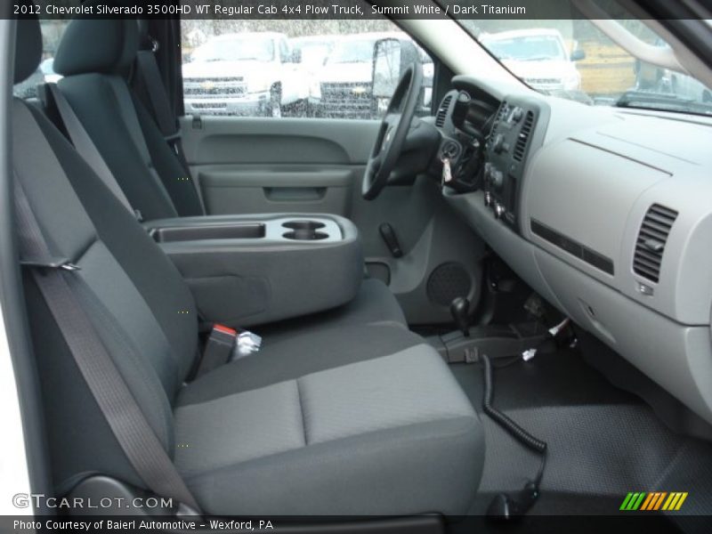 Summit White / Dark Titanium 2012 Chevrolet Silverado 3500HD WT Regular Cab 4x4 Plow Truck