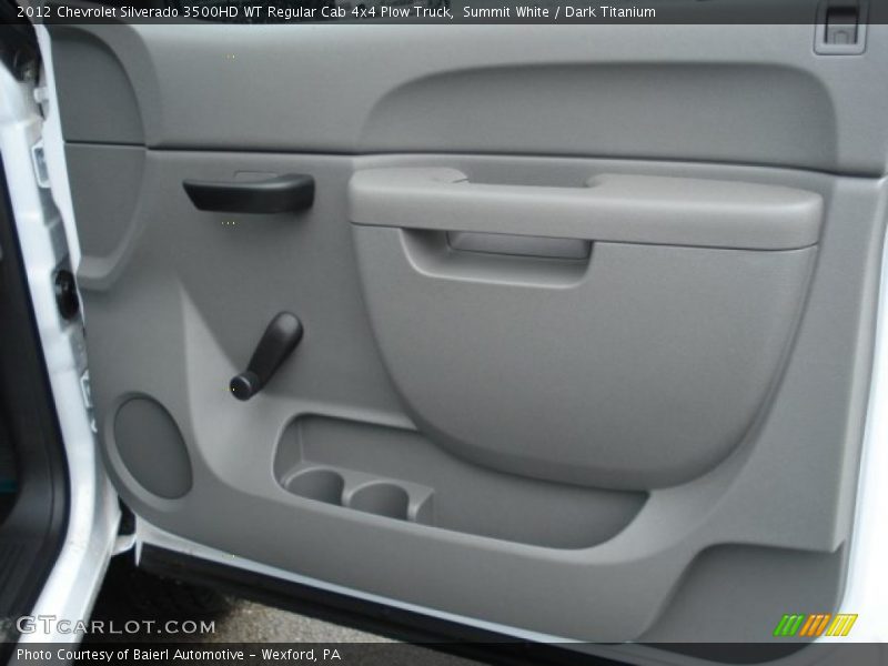 Summit White / Dark Titanium 2012 Chevrolet Silverado 3500HD WT Regular Cab 4x4 Plow Truck
