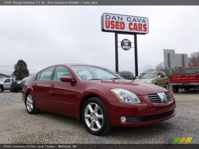 Red Opulence Metallic / Cafe Latte 2005 Nissan Maxima 3.5 SE
