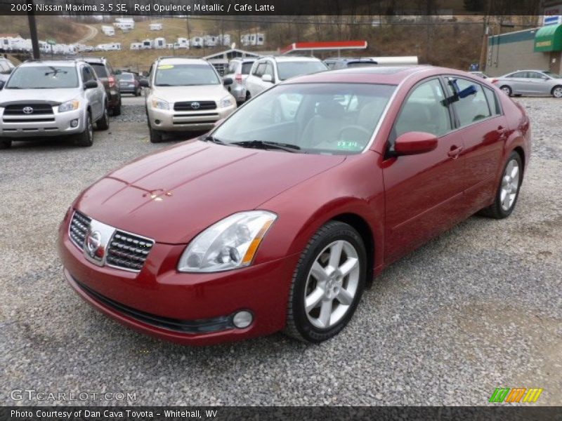 Red Opulence Metallic / Cafe Latte 2005 Nissan Maxima 3.5 SE