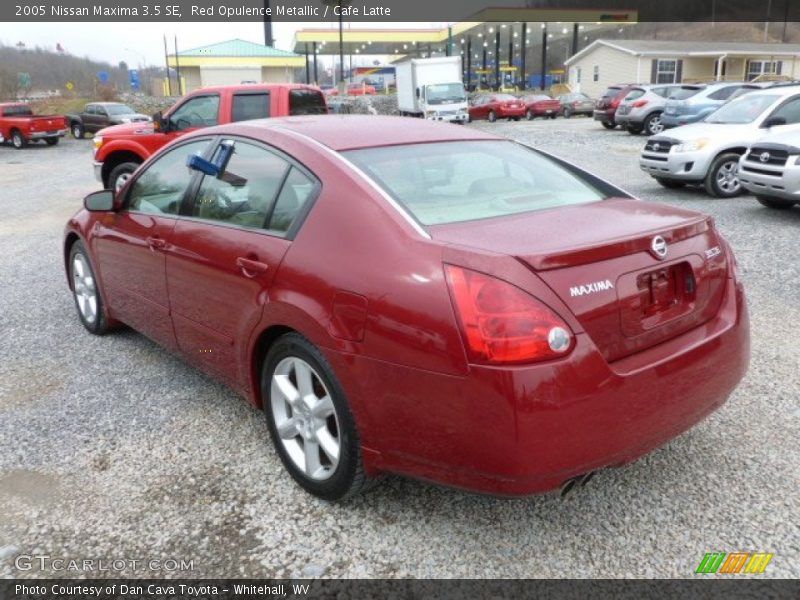 Red Opulence Metallic / Cafe Latte 2005 Nissan Maxima 3.5 SE