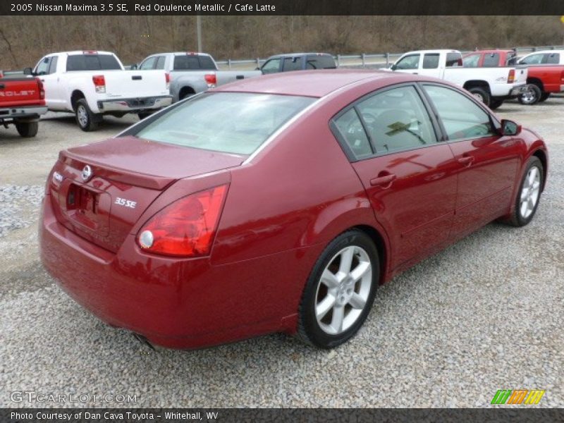 Red Opulence Metallic / Cafe Latte 2005 Nissan Maxima 3.5 SE