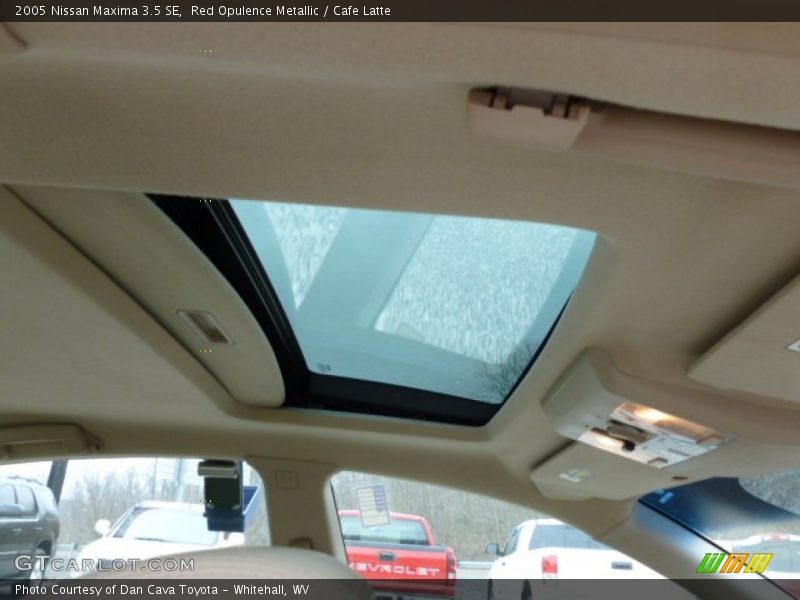 Red Opulence Metallic / Cafe Latte 2005 Nissan Maxima 3.5 SE