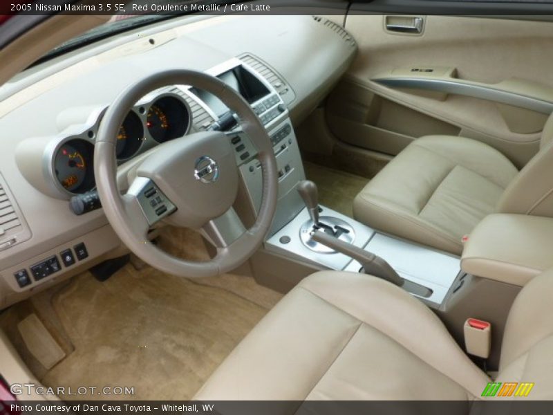 Red Opulence Metallic / Cafe Latte 2005 Nissan Maxima 3.5 SE