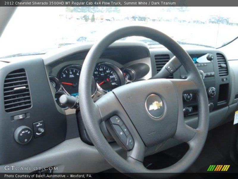  2012 Silverado 3500HD WT Regular Cab 4x4 Plow Truck Steering Wheel