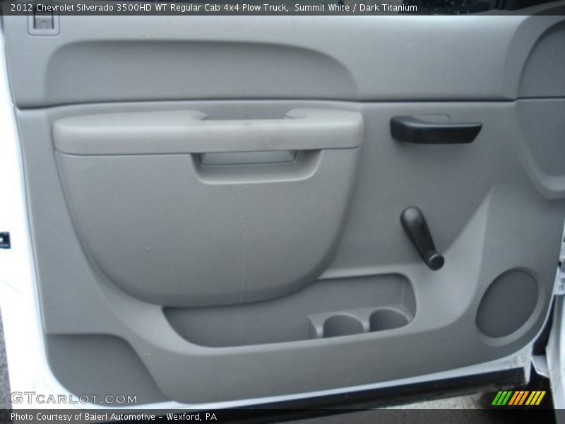 Summit White / Dark Titanium 2012 Chevrolet Silverado 3500HD WT Regular Cab 4x4 Plow Truck
