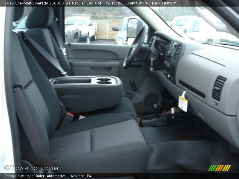 Summit White / Dark Titanium 2012 Chevrolet Silverado 3500HD WT Regular Cab 4x4 Plow Truck