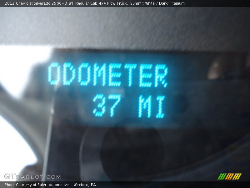 Summit White / Dark Titanium 2012 Chevrolet Silverado 3500HD WT Regular Cab 4x4 Plow Truck