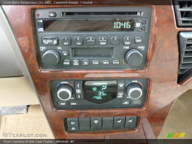 Controls of 2006 Rendezvous CXL AWD