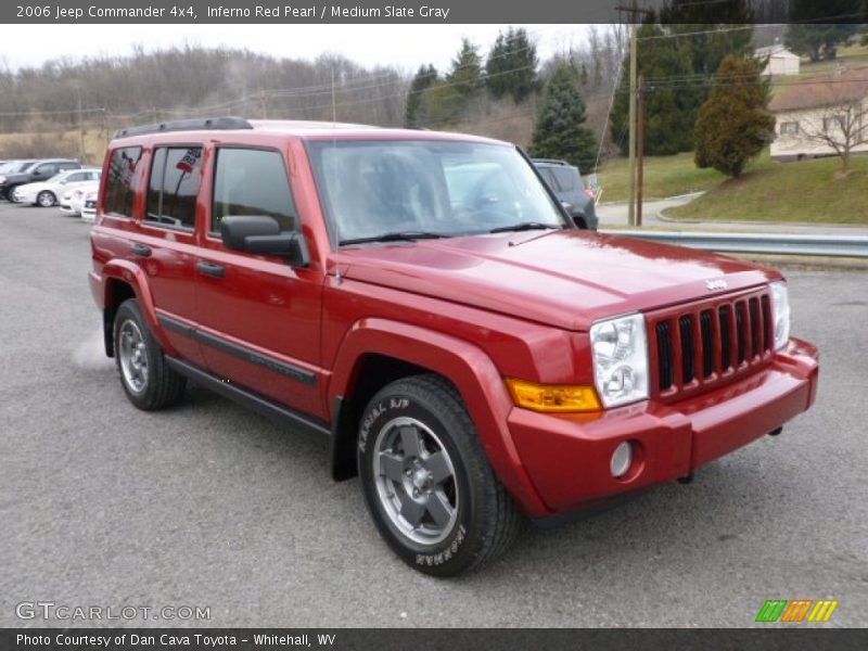 Inferno Red Pearl / Medium Slate Gray 2006 Jeep Commander 4x4