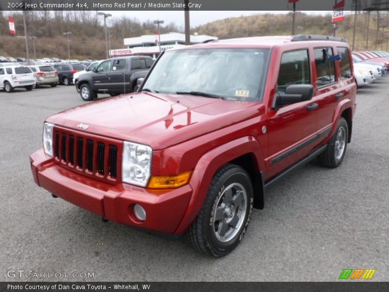 Inferno Red Pearl / Medium Slate Gray 2006 Jeep Commander 4x4