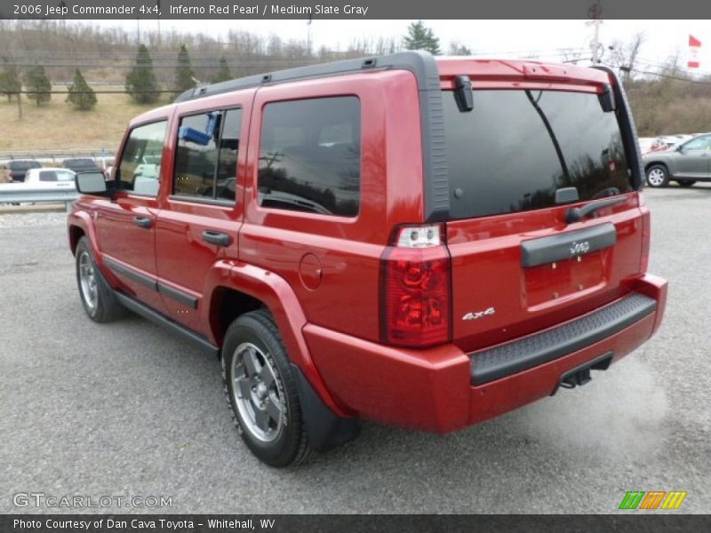 Inferno Red Pearl / Medium Slate Gray 2006 Jeep Commander 4x4