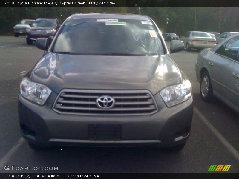 Cypress Green Pearl / Ash Gray 2008 Toyota Highlander 4WD