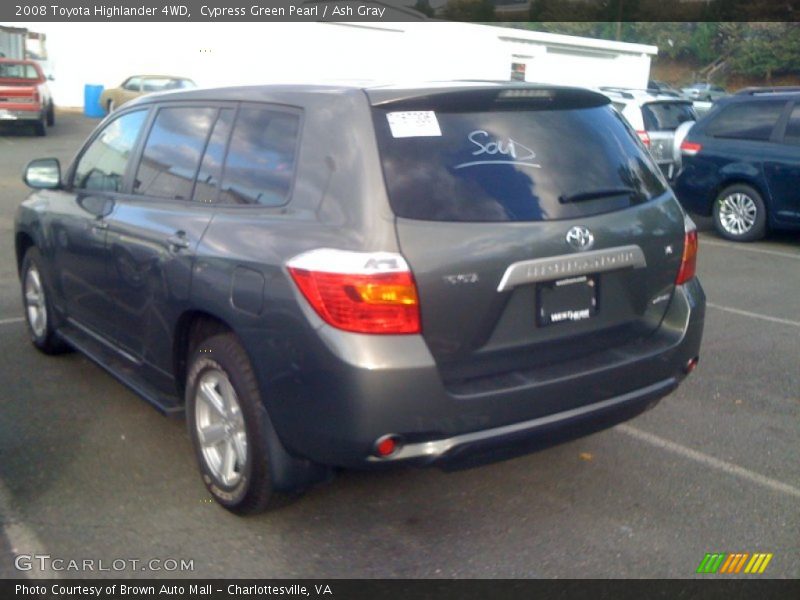 Cypress Green Pearl / Ash Gray 2008 Toyota Highlander 4WD