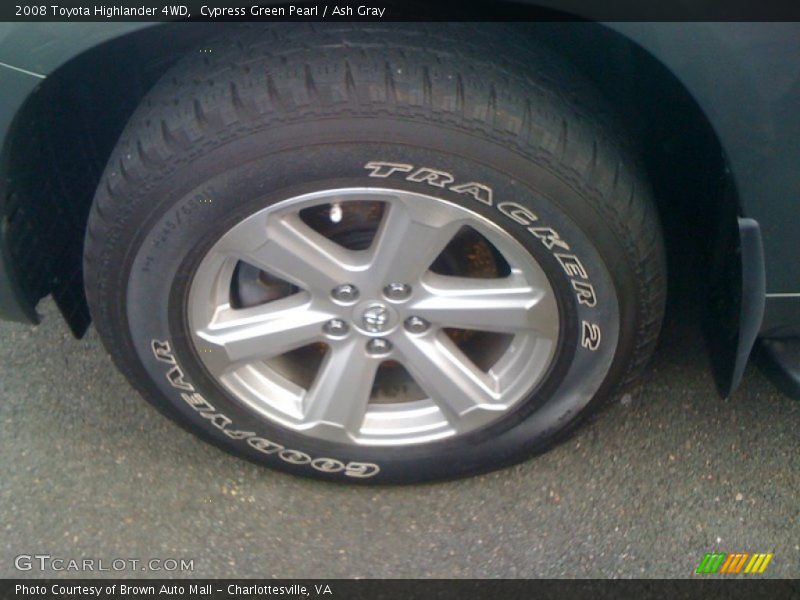 Cypress Green Pearl / Ash Gray 2008 Toyota Highlander 4WD