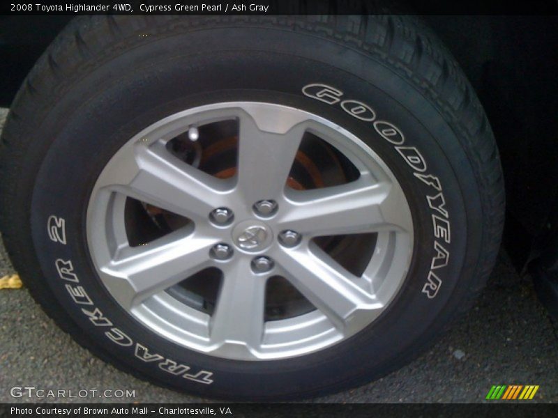 Cypress Green Pearl / Ash Gray 2008 Toyota Highlander 4WD