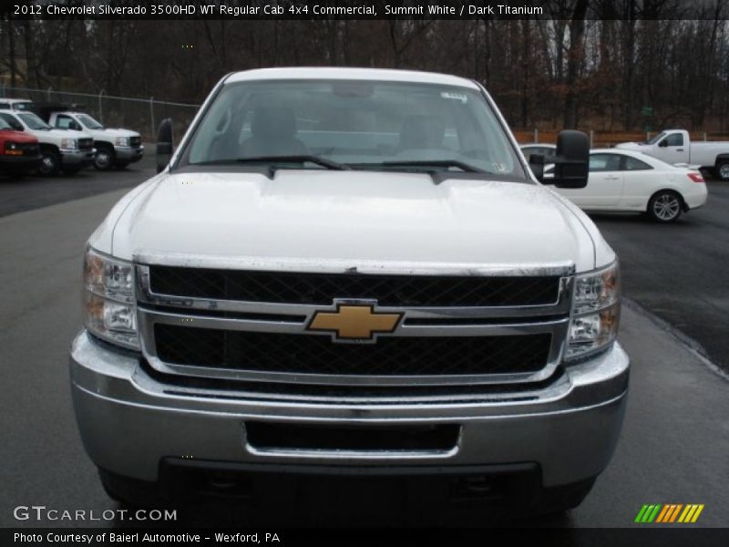 Summit White / Dark Titanium 2012 Chevrolet Silverado 3500HD WT Regular Cab 4x4 Commercial