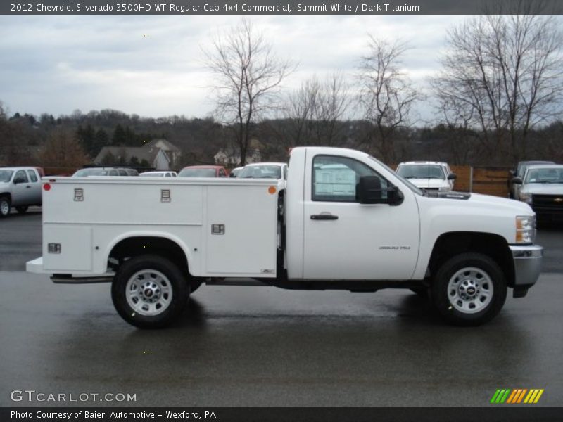 Summit White / Dark Titanium 2012 Chevrolet Silverado 3500HD WT Regular Cab 4x4 Commercial