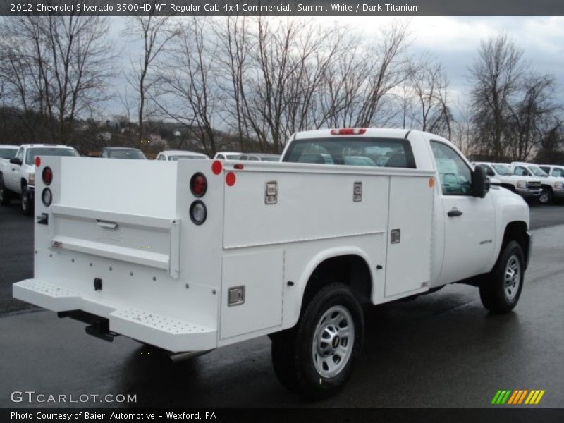 Summit White / Dark Titanium 2012 Chevrolet Silverado 3500HD WT Regular Cab 4x4 Commercial