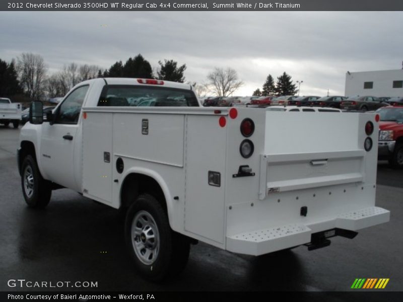 Summit White / Dark Titanium 2012 Chevrolet Silverado 3500HD WT Regular Cab 4x4 Commercial