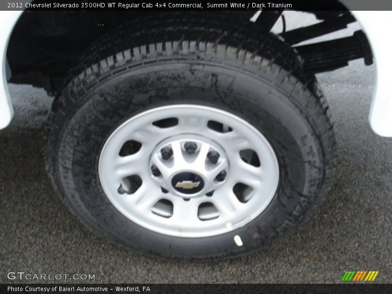 Summit White / Dark Titanium 2012 Chevrolet Silverado 3500HD WT Regular Cab 4x4 Commercial