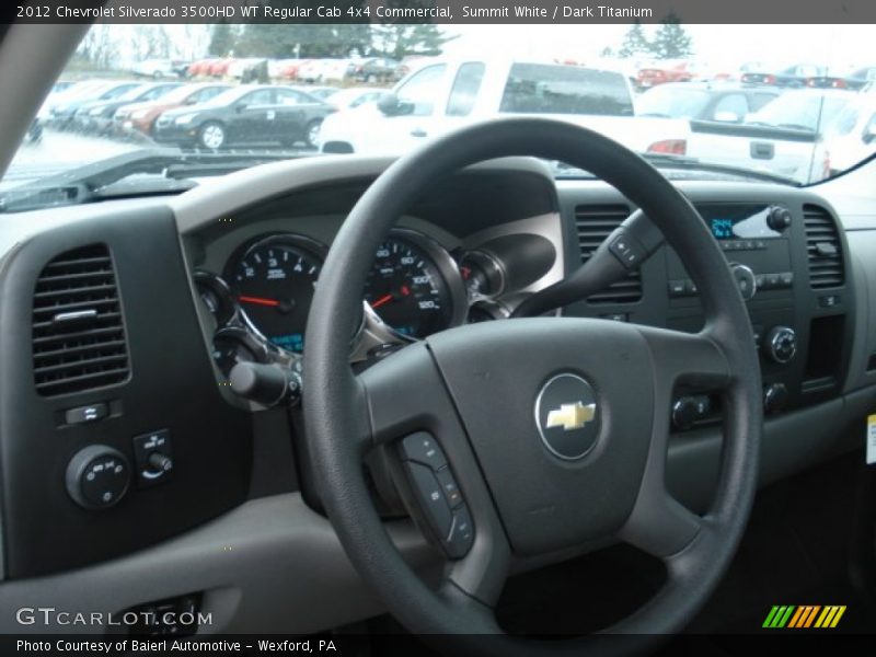 Summit White / Dark Titanium 2012 Chevrolet Silverado 3500HD WT Regular Cab 4x4 Commercial