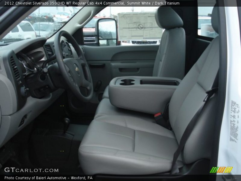 Summit White / Dark Titanium 2012 Chevrolet Silverado 3500HD WT Regular Cab 4x4 Commercial