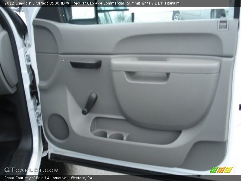 Summit White / Dark Titanium 2012 Chevrolet Silverado 3500HD WT Regular Cab 4x4 Commercial