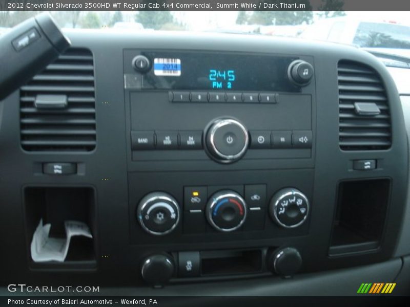 Summit White / Dark Titanium 2012 Chevrolet Silverado 3500HD WT Regular Cab 4x4 Commercial