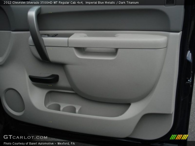 Imperial Blue Metallic / Dark Titanium 2012 Chevrolet Silverado 3500HD WT Regular Cab 4x4