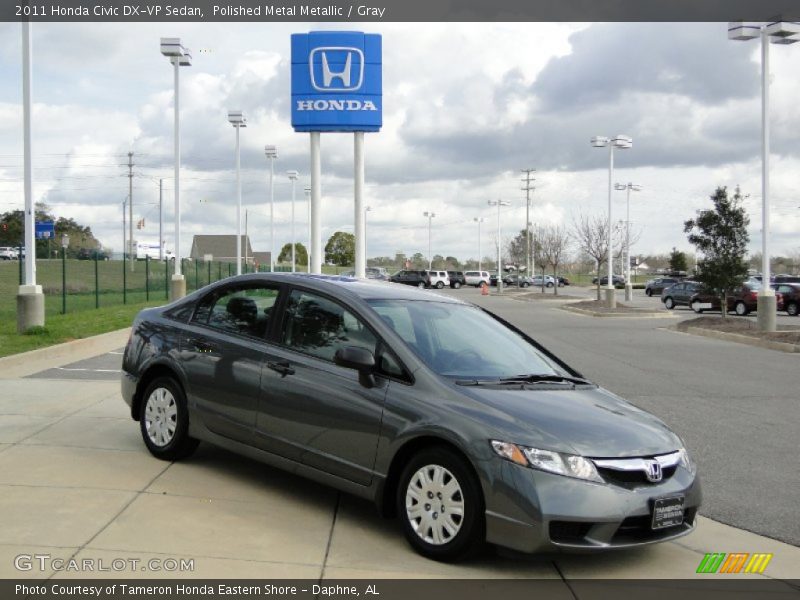 Polished Metal Metallic / Gray 2011 Honda Civic DX-VP Sedan