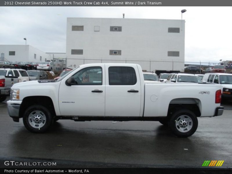 Summit White / Dark Titanium 2012 Chevrolet Silverado 2500HD Work Truck Crew Cab 4x4