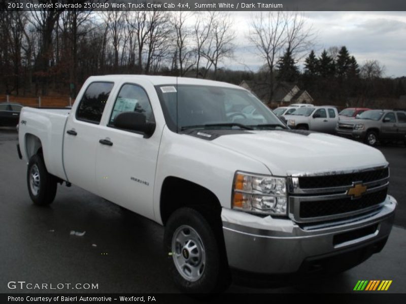 Summit White / Dark Titanium 2012 Chevrolet Silverado 2500HD Work Truck Crew Cab 4x4