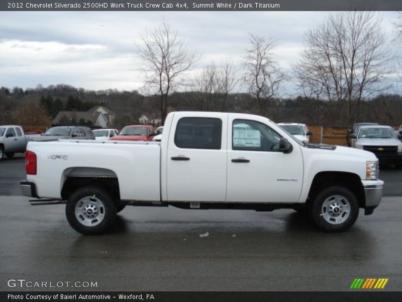 Summit White / Dark Titanium 2012 Chevrolet Silverado 2500HD Work Truck Crew Cab 4x4