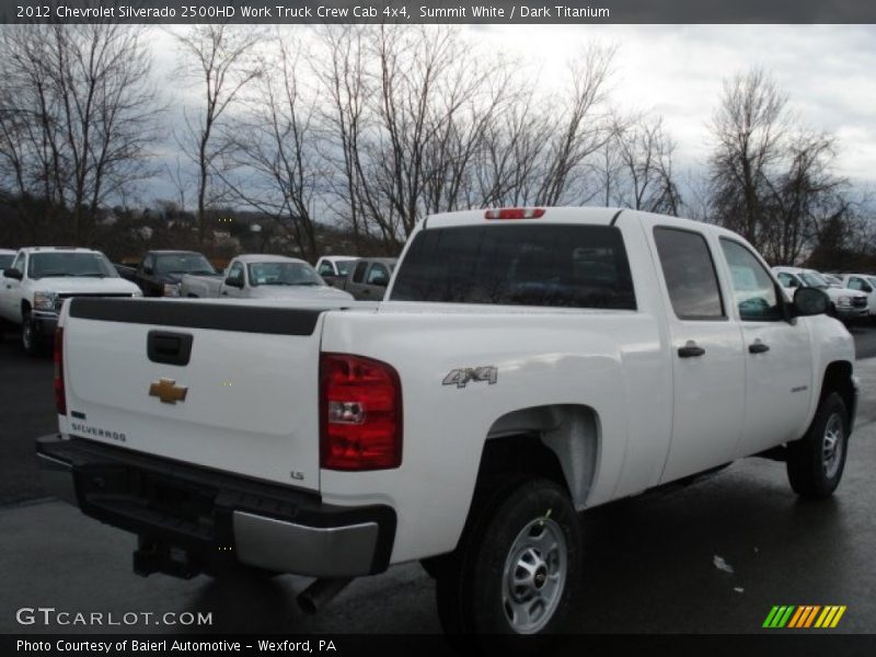 Summit White / Dark Titanium 2012 Chevrolet Silverado 2500HD Work Truck Crew Cab 4x4