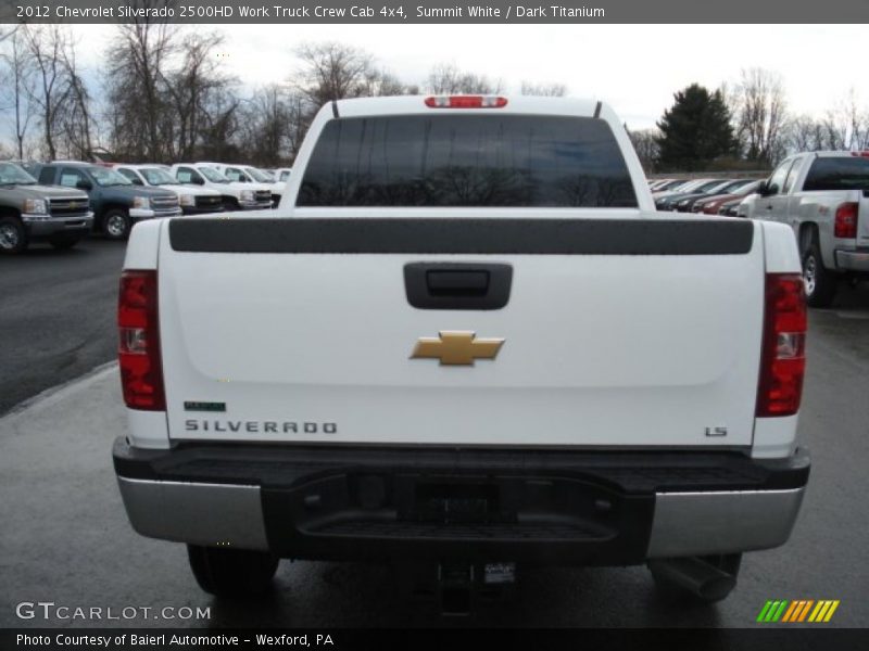 Summit White / Dark Titanium 2012 Chevrolet Silverado 2500HD Work Truck Crew Cab 4x4