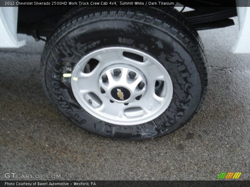 Summit White / Dark Titanium 2012 Chevrolet Silverado 2500HD Work Truck Crew Cab 4x4