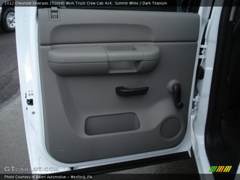 Summit White / Dark Titanium 2012 Chevrolet Silverado 2500HD Work Truck Crew Cab 4x4