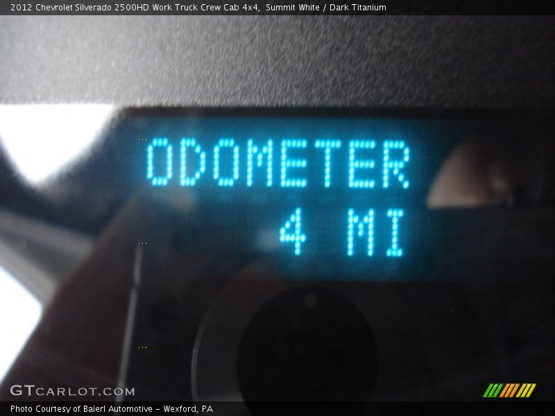 Summit White / Dark Titanium 2012 Chevrolet Silverado 2500HD Work Truck Crew Cab 4x4