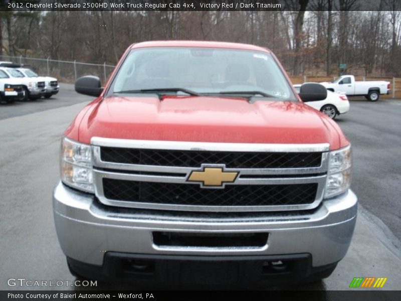 Victory Red / Dark Titanium 2012 Chevrolet Silverado 2500HD Work Truck Regular Cab 4x4