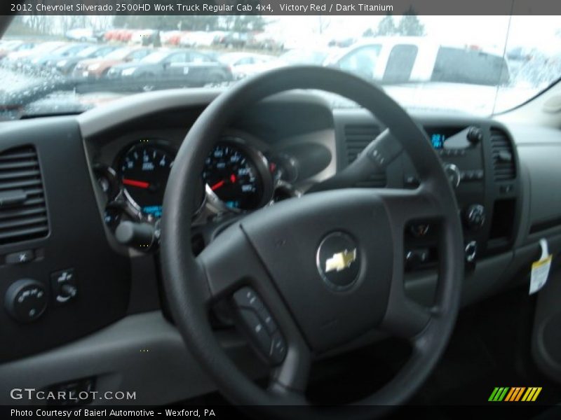 Victory Red / Dark Titanium 2012 Chevrolet Silverado 2500HD Work Truck Regular Cab 4x4
