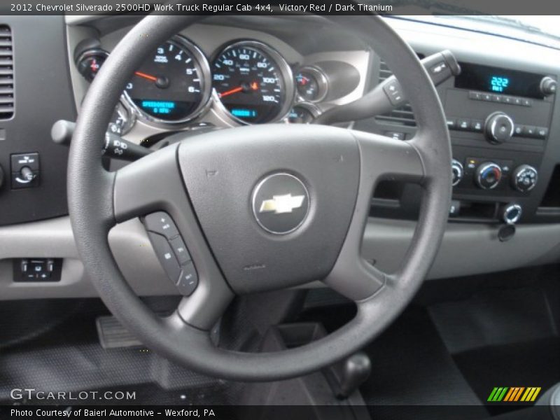 Victory Red / Dark Titanium 2012 Chevrolet Silverado 2500HD Work Truck Regular Cab 4x4