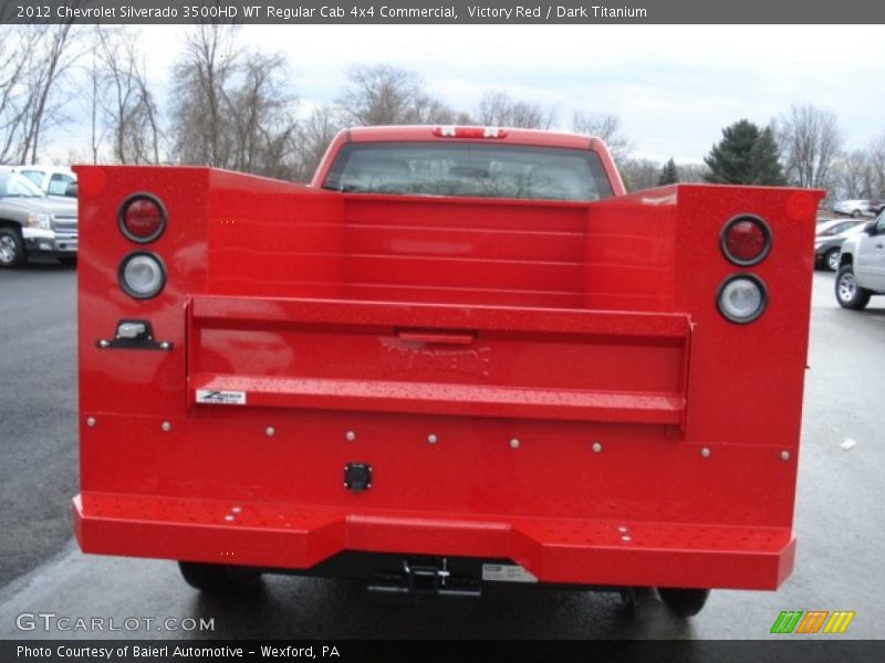 Victory Red / Dark Titanium 2012 Chevrolet Silverado 3500HD WT Regular Cab 4x4 Commercial