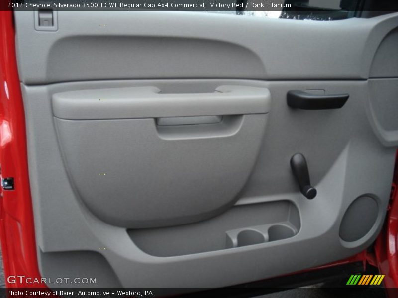 Victory Red / Dark Titanium 2012 Chevrolet Silverado 3500HD WT Regular Cab 4x4 Commercial