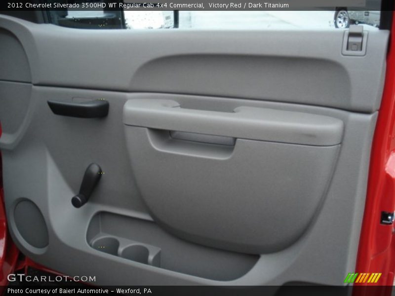 Victory Red / Dark Titanium 2012 Chevrolet Silverado 3500HD WT Regular Cab 4x4 Commercial