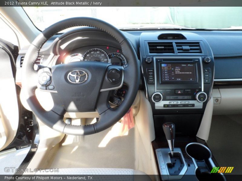 Attitude Black Metallic / Ivory 2012 Toyota Camry XLE