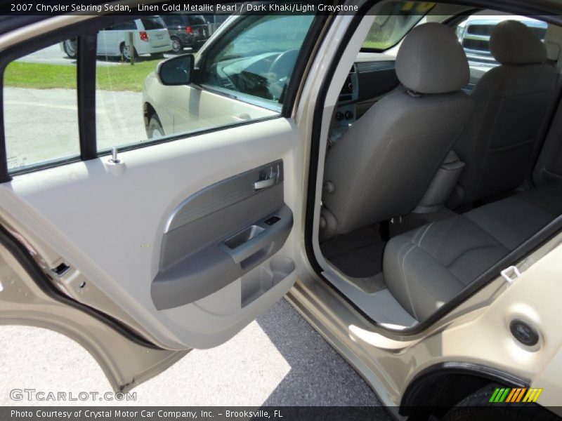 Linen Gold Metallic Pearl / Dark Khaki/Light Graystone 2007 Chrysler Sebring Sedan