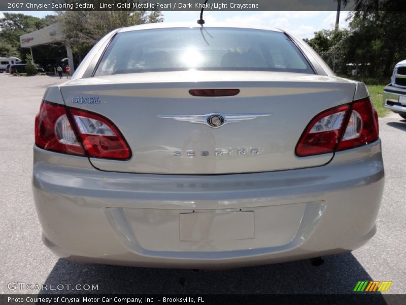 Linen Gold Metallic Pearl / Dark Khaki/Light Graystone 2007 Chrysler Sebring Sedan