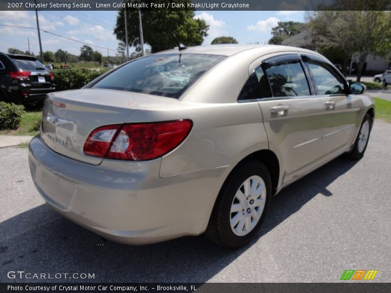 Linen Gold Metallic Pearl / Dark Khaki/Light Graystone 2007 Chrysler Sebring Sedan