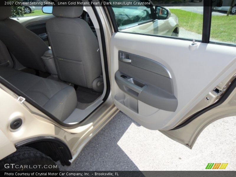 Linen Gold Metallic Pearl / Dark Khaki/Light Graystone 2007 Chrysler Sebring Sedan
